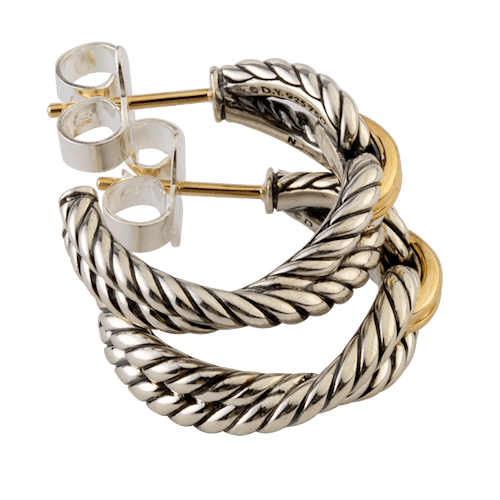 David Yurman Cable Loop Hoop Earrings